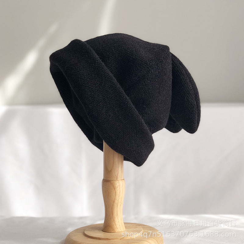 Charming Draping Rabbit Ears Wool Hat