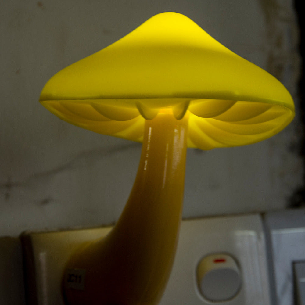 Mushroom Wall Socket Lamp: Cozy LED Night Light