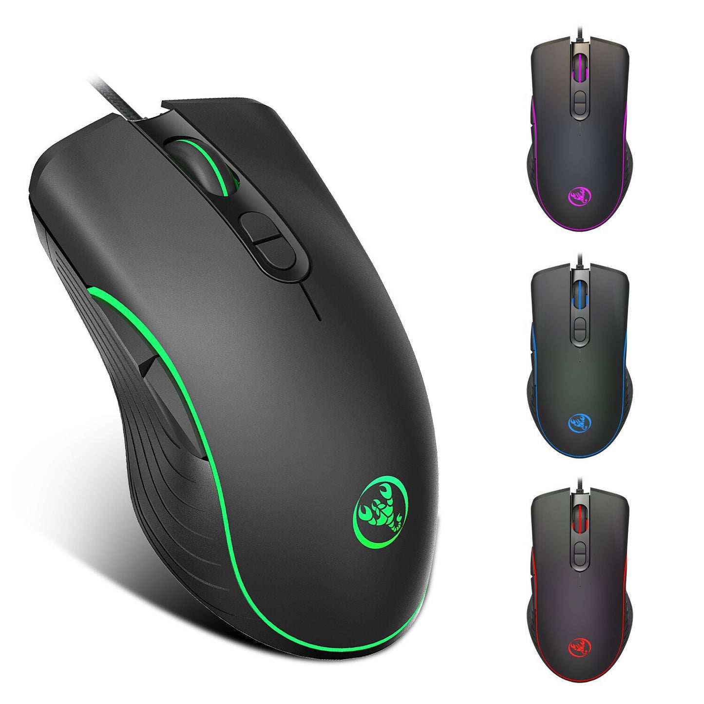 Glowing Gaming Mouse: Wired Precision for Gamers