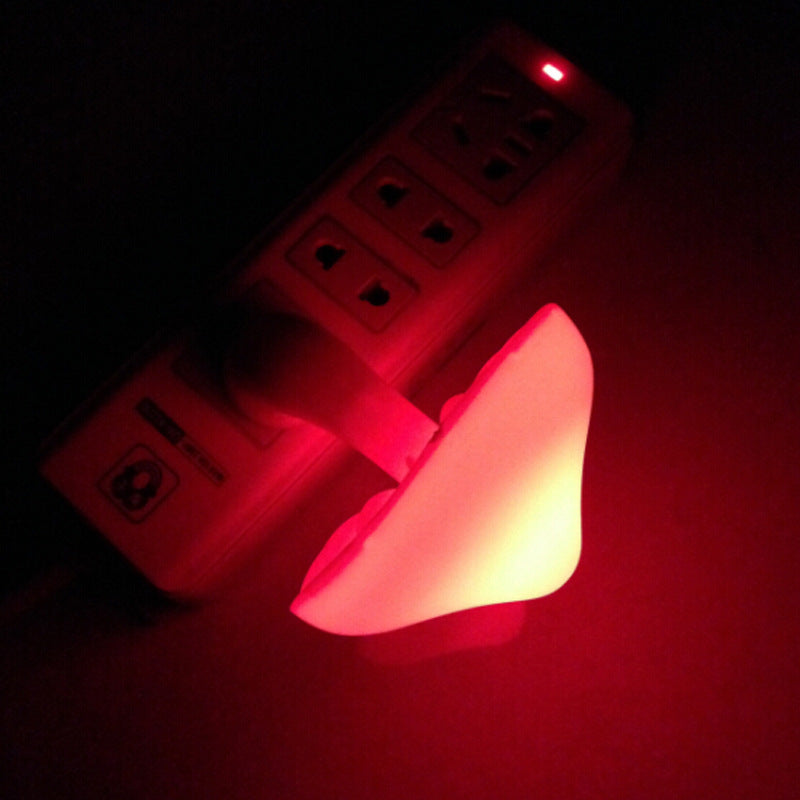 Mushroom Wall Socket Lamp: Cozy LED Night Light