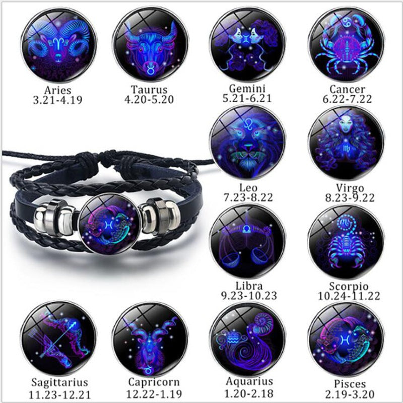 Zodiac Constellation Bracelet: Braided Design for All Ages