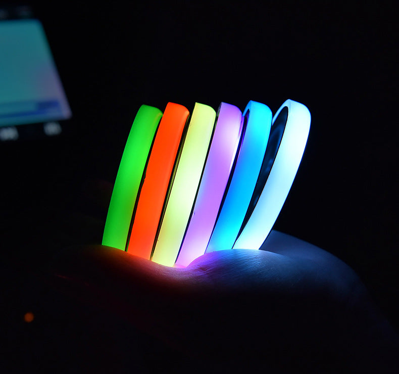 Colorful LED Light-Up Coaster: Vibrant Car Ambient Light