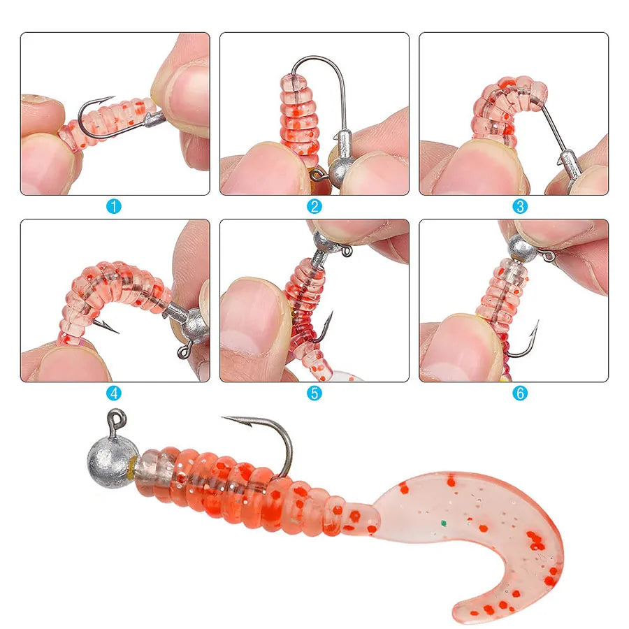 Versatile Jig Head Fishing Hooks - Various Weights