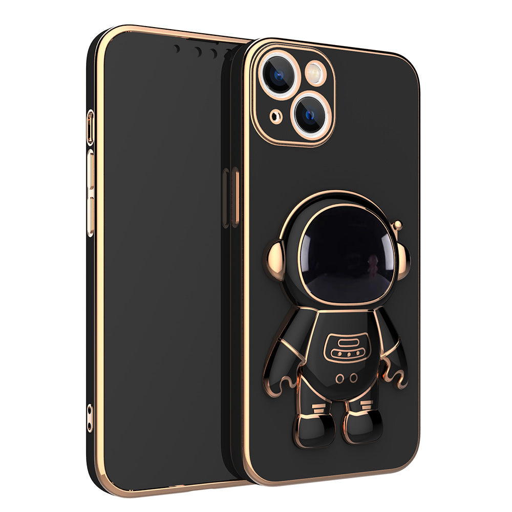 3D Astronaut Phone Case with Anti-Drop Electroplating Bracket