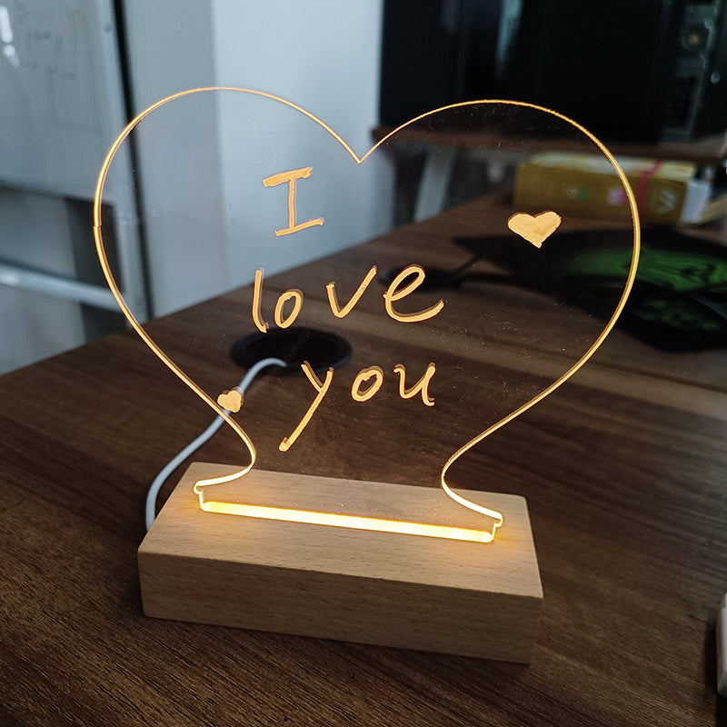 Creative LED Message Board Night Light: Illuminate Your Thoughts