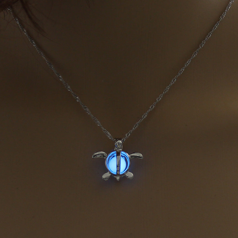 Moonlit Natural Glowing Stone Healing Necklace