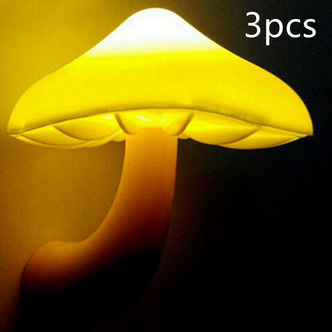 Mushroom Wall Socket Lamp: Cozy LED Night Light